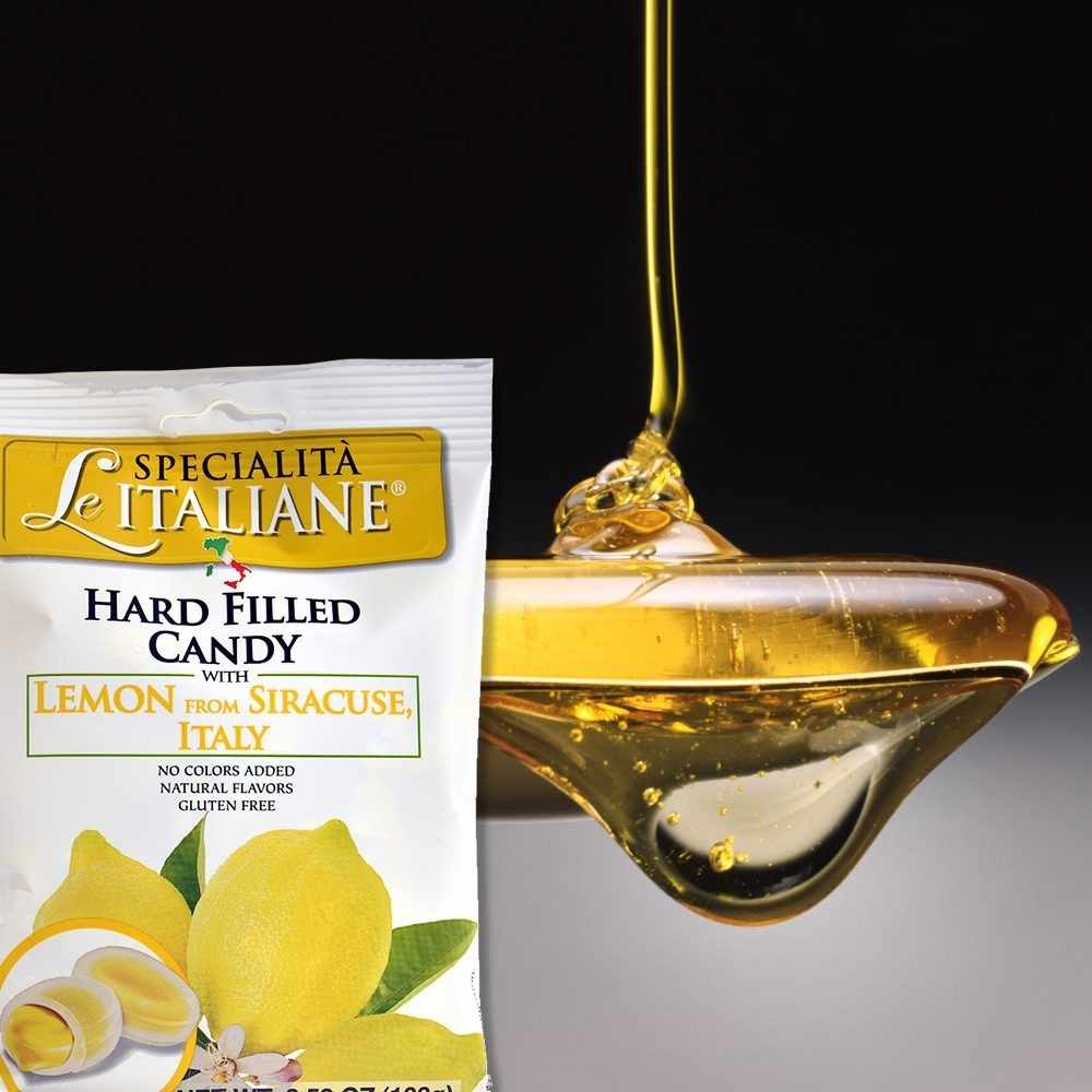 Le Specialità Italiane Hard Candy with Lemon, 3.52 oz.