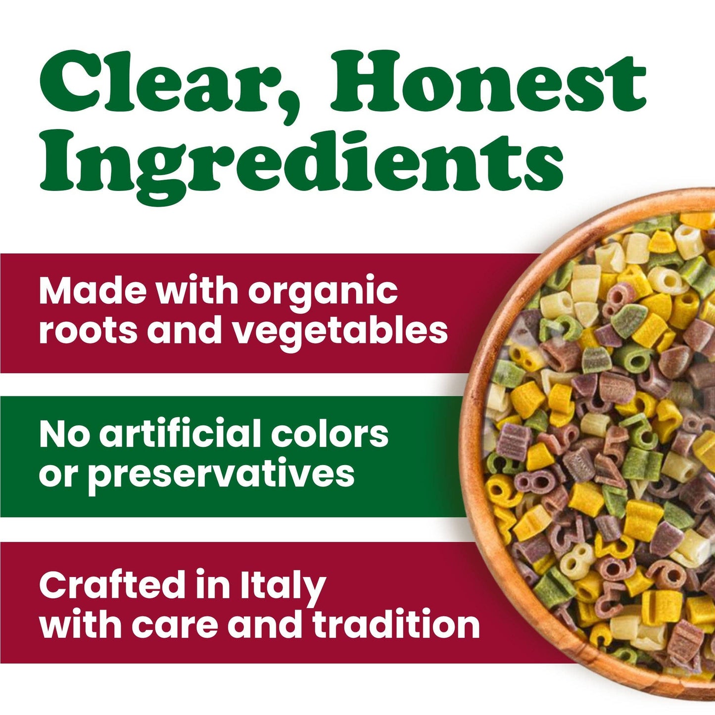 Organic Numberini Pasta, 8.8 oz(Pack of 24) - Eat Play Learn