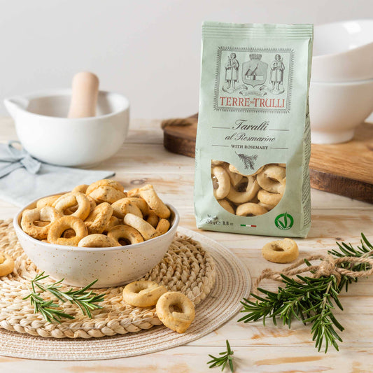 Pugliesi Taralli with Rosemary 250g - Made in Italy