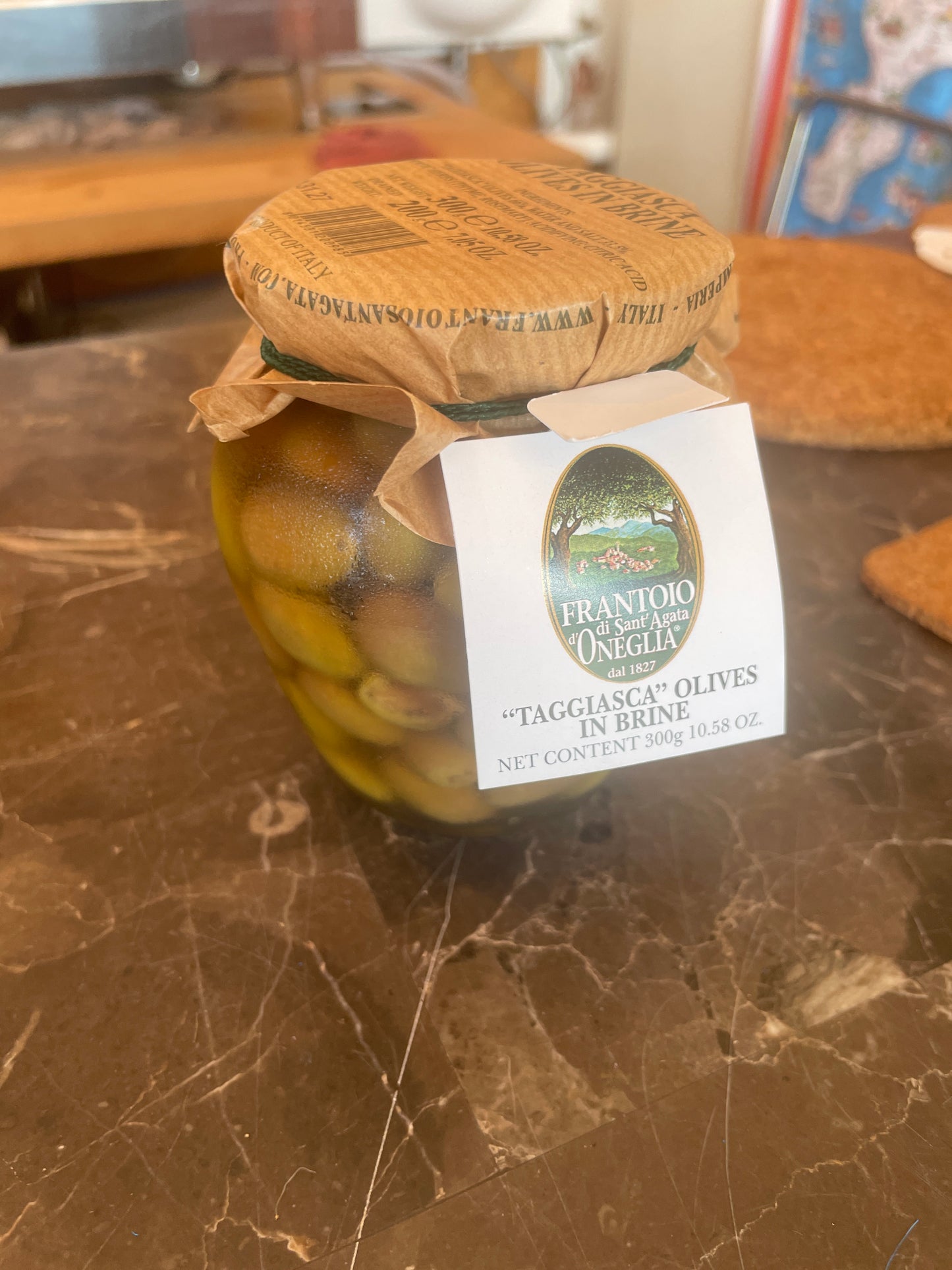 Frantoio Taggiasca olives in brine