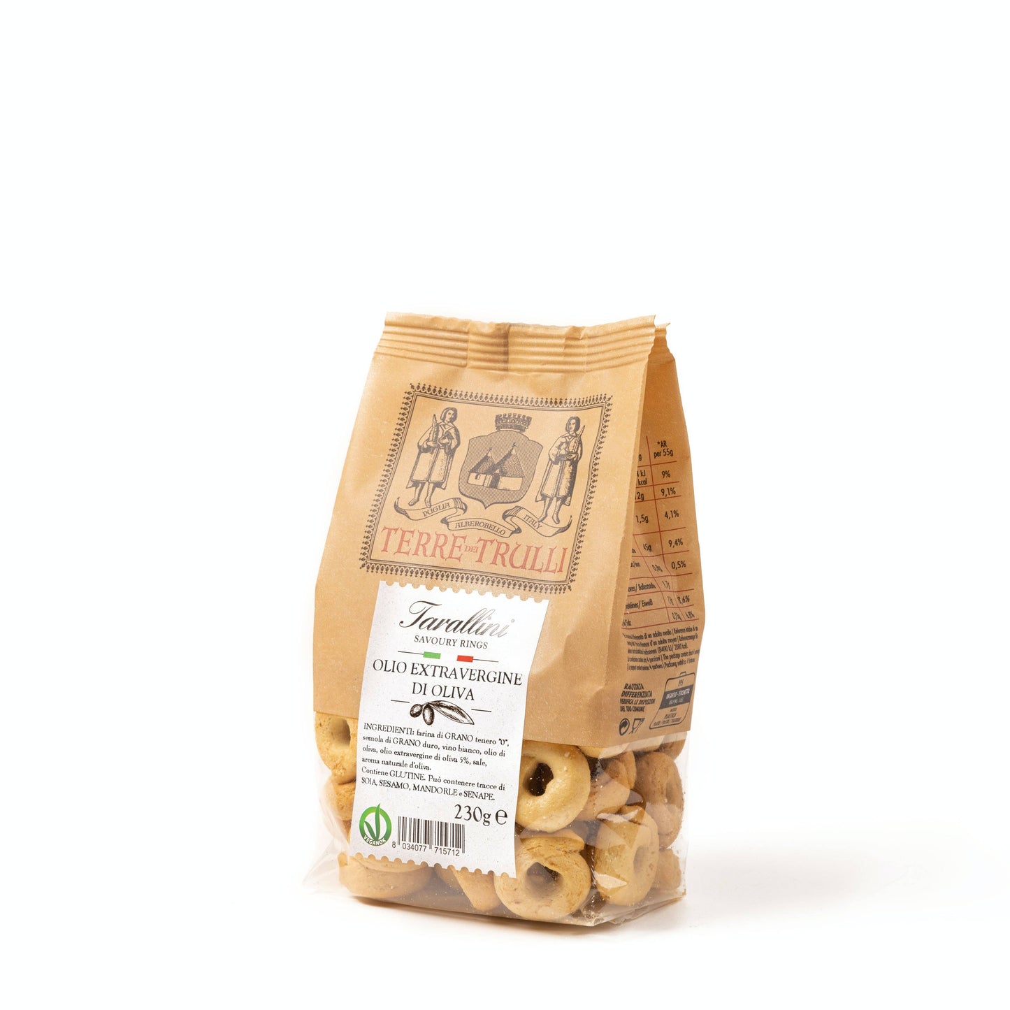Pugliesi Tarallini with EVO Oil 230g - Italian snack