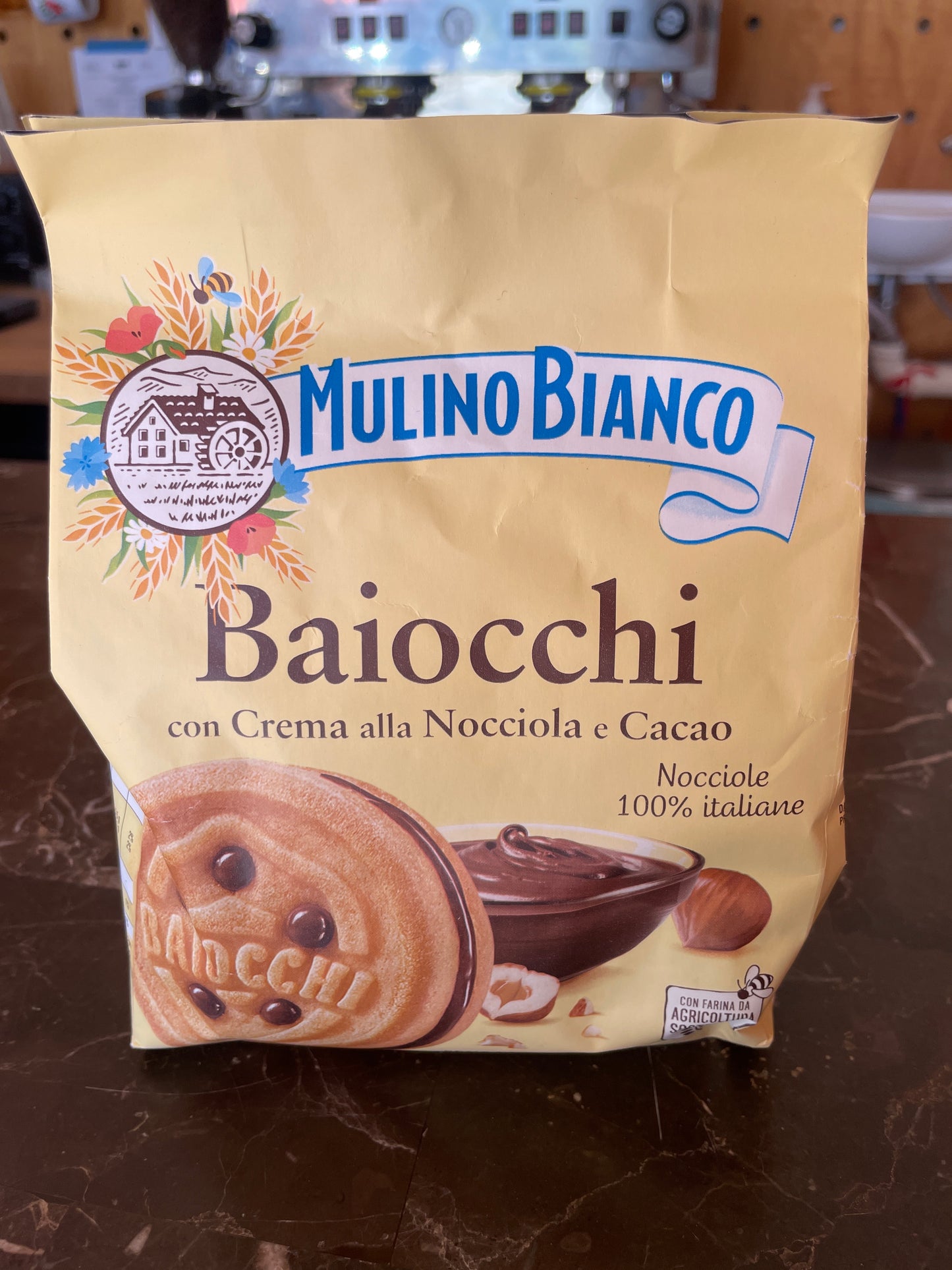 Baiocchi hazelnut cream cookies