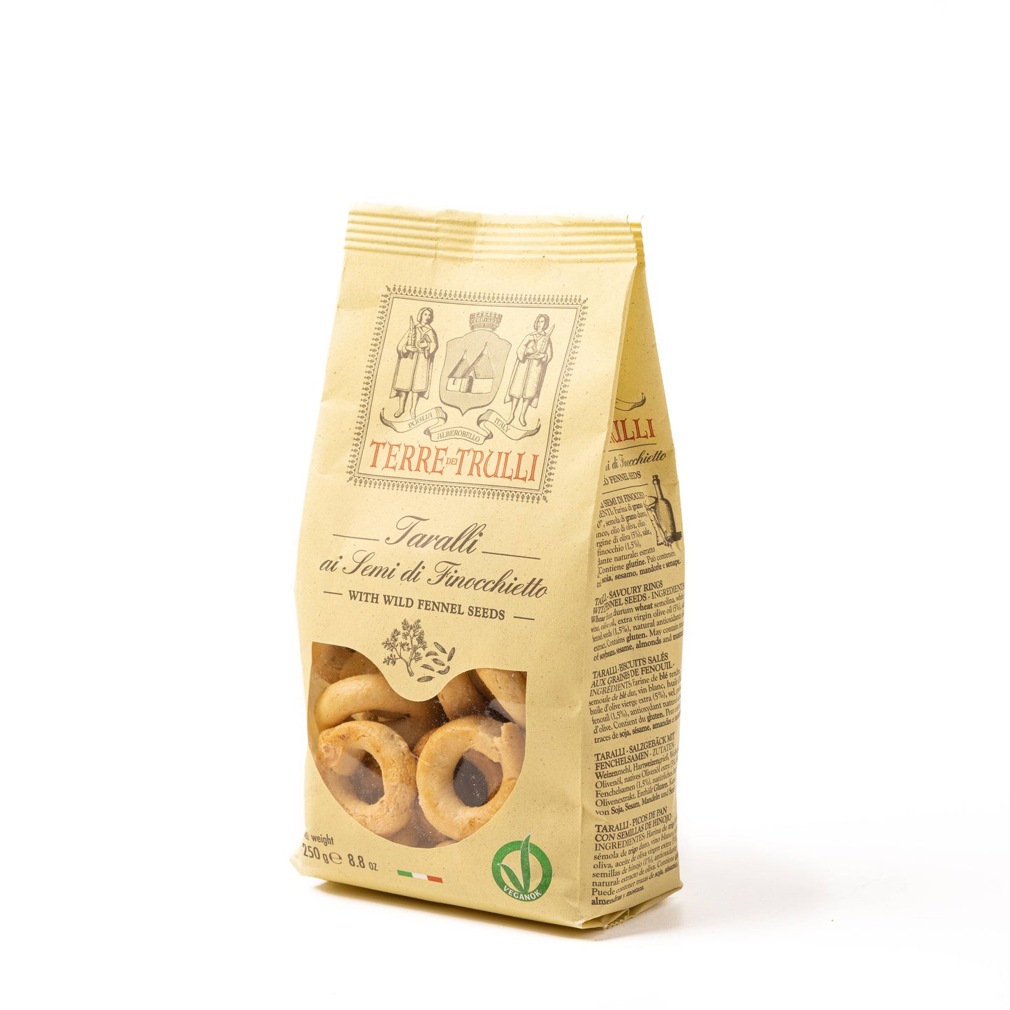 Pugliesi Taralli with Fennel Seeds 250g - Made in Italy