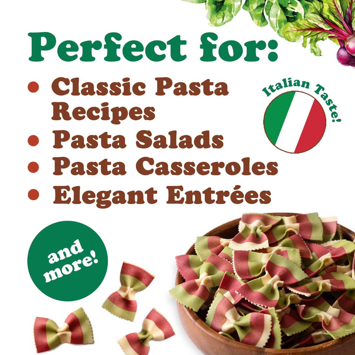 Organic Striped Farfalle Pasta, 8.8 oz(Pack of 16)