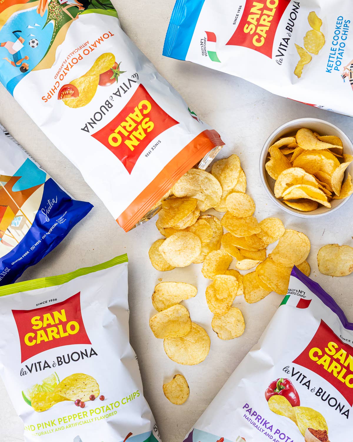 Pesto Chips 50g by San Carlo