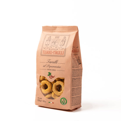 Pugliesi Taralli with Chili Pepper 250g - Snack Made in Italy