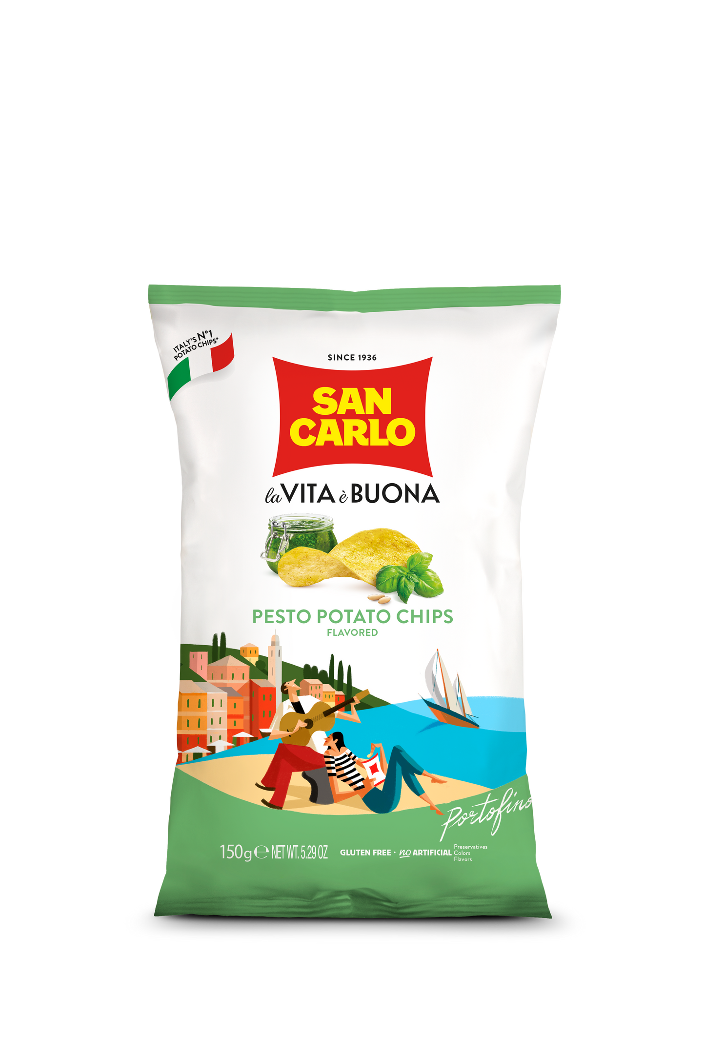Pesto Chips 150g by San Carlo