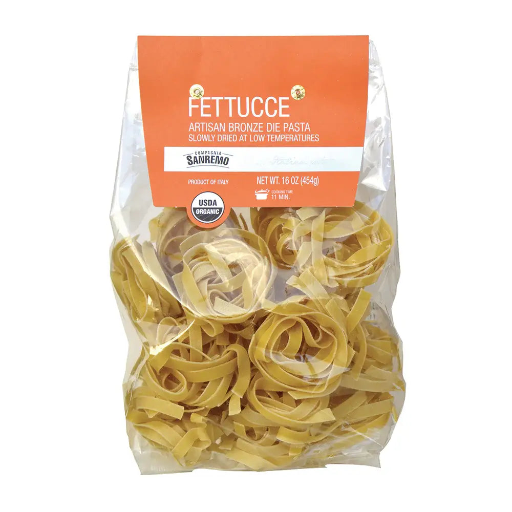 Co. Sanremo Organic Artisan Fettucce Pasta, 1 lb.