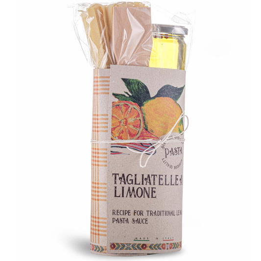 Artigiani dei Sapori, Pasta Gift Set - Spaghetti with Garlic, Oil and Chili Pepper Pasta Sauce in Deluxe Packaging, homemade in South of Italy,