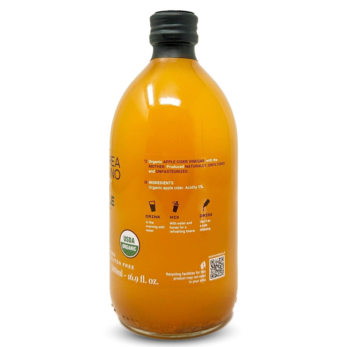 Andrea Milano Organic Apple Cider Vinegar – by Food to Live