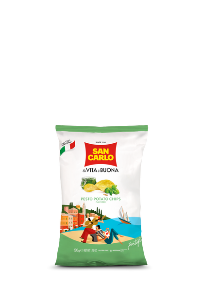 Pesto Chips 50g by San Carlo
