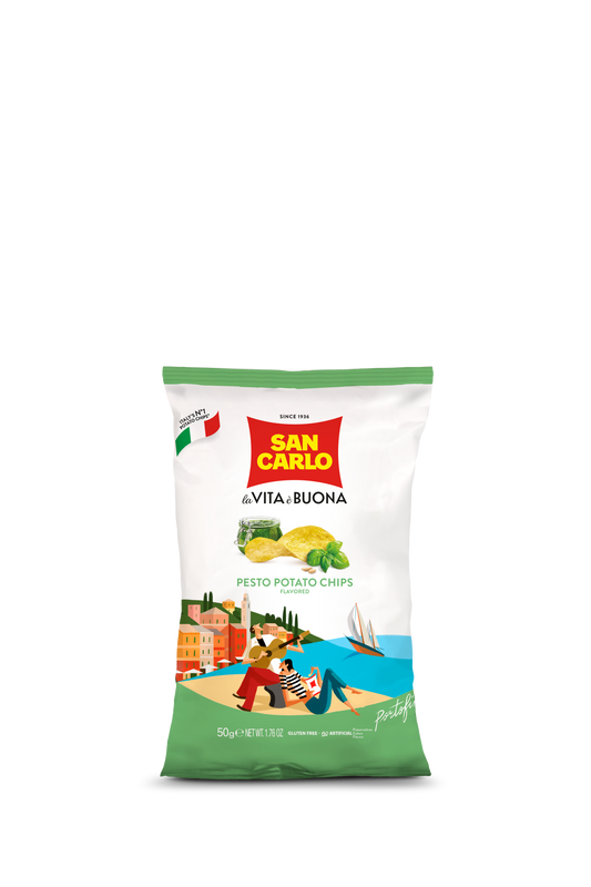 Pesto Chips 50g by San Carlo
