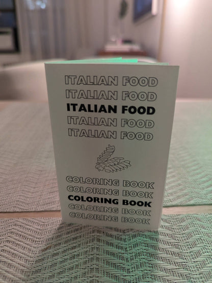 Italian Food Mini Coloring Book