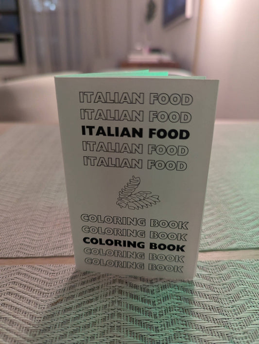 Italian Food Mini Coloring Book