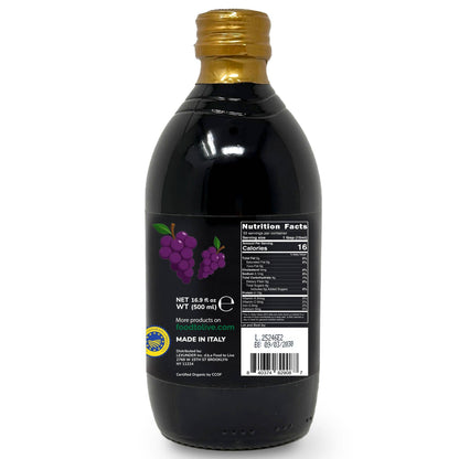 Food To Live Organic Balsamic Vinegar of Modena -16.9 fl oz (500 ml)
