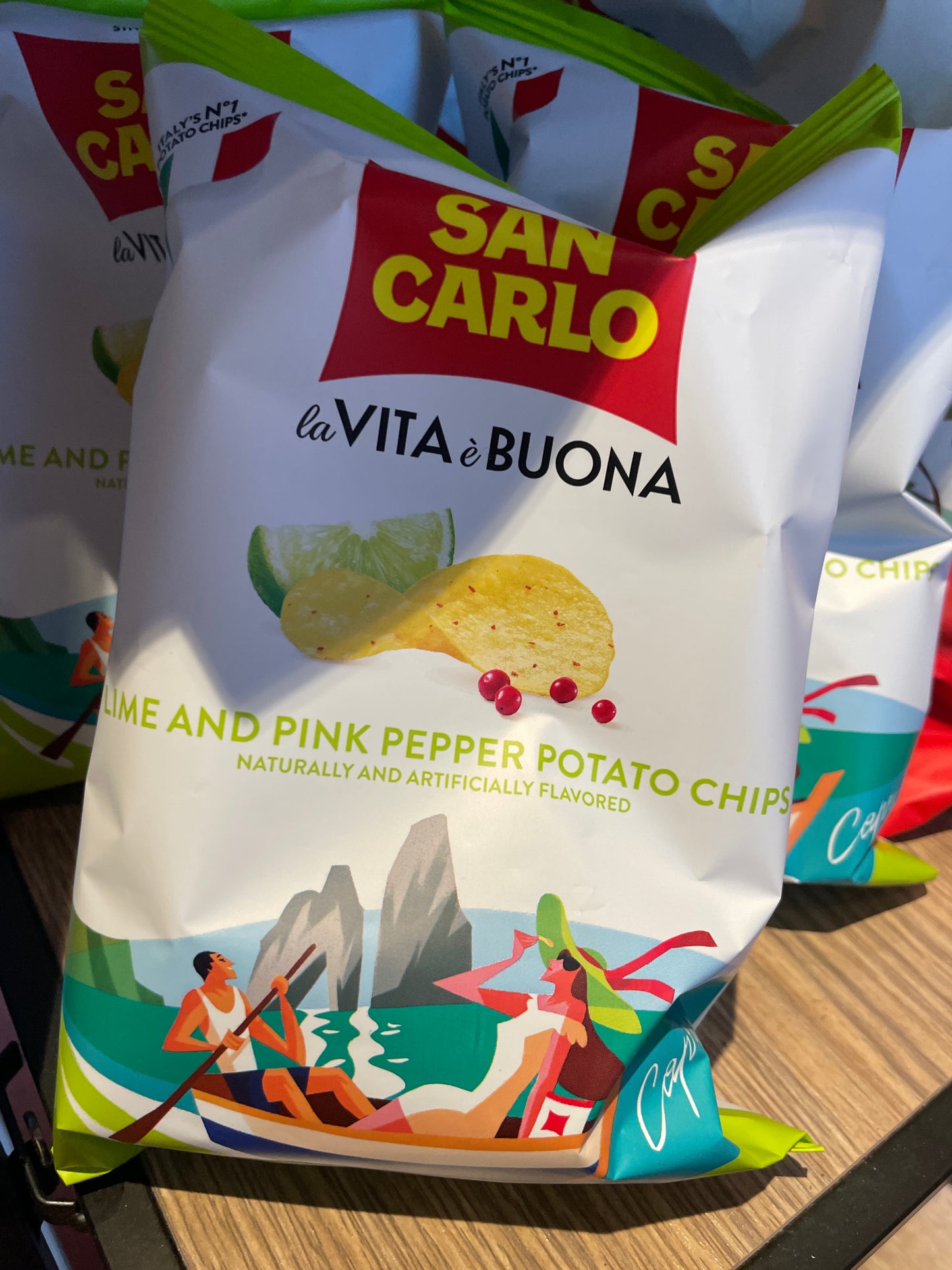 San carlo lime & pink pepper chips