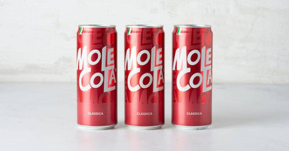 4-Pack Molecola 100% Italian Cola Cans, 11.15 fl oz (330 ml)