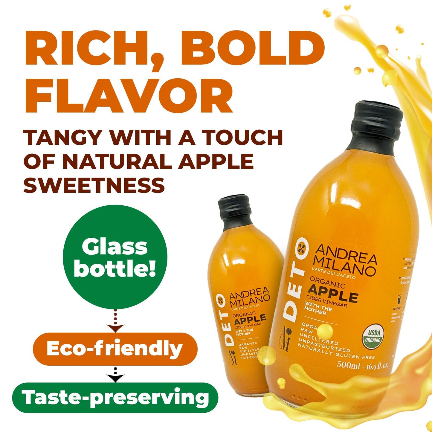 Andrea Milano Organic Apple Cider Vinegar – by Food to Live