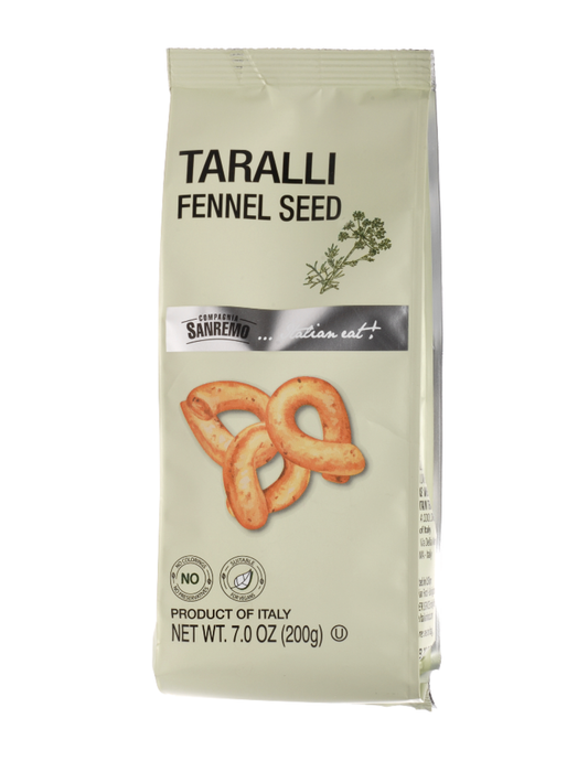 Co. Sanremo Taralli Fennel Seed, 7oz