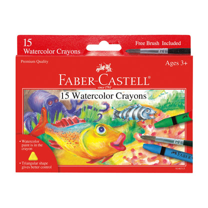 15 Watercolor Crayons for Kids