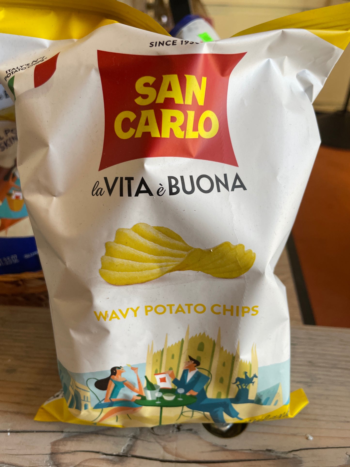 San Carlo wavy chips 50g