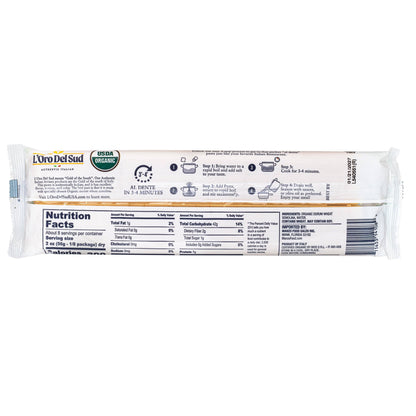 L'Oro Del Sud, Organic Capellini Pasta 20 Pack x  1 lb