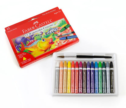 15 Watercolor Crayons for Kids