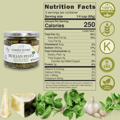 Campo D'Oro Basil Pesto with Pecorino
