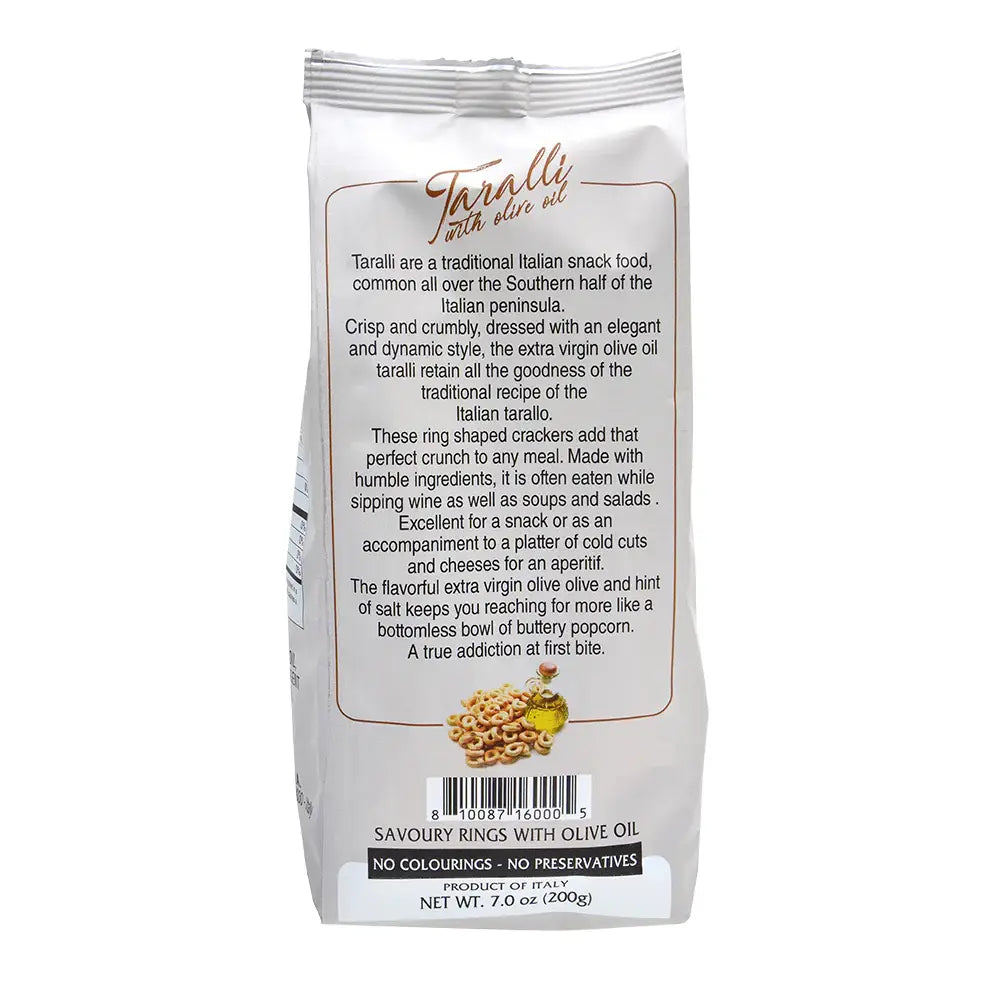 Mantova Taralli with Olive Oil, 7 oz.
