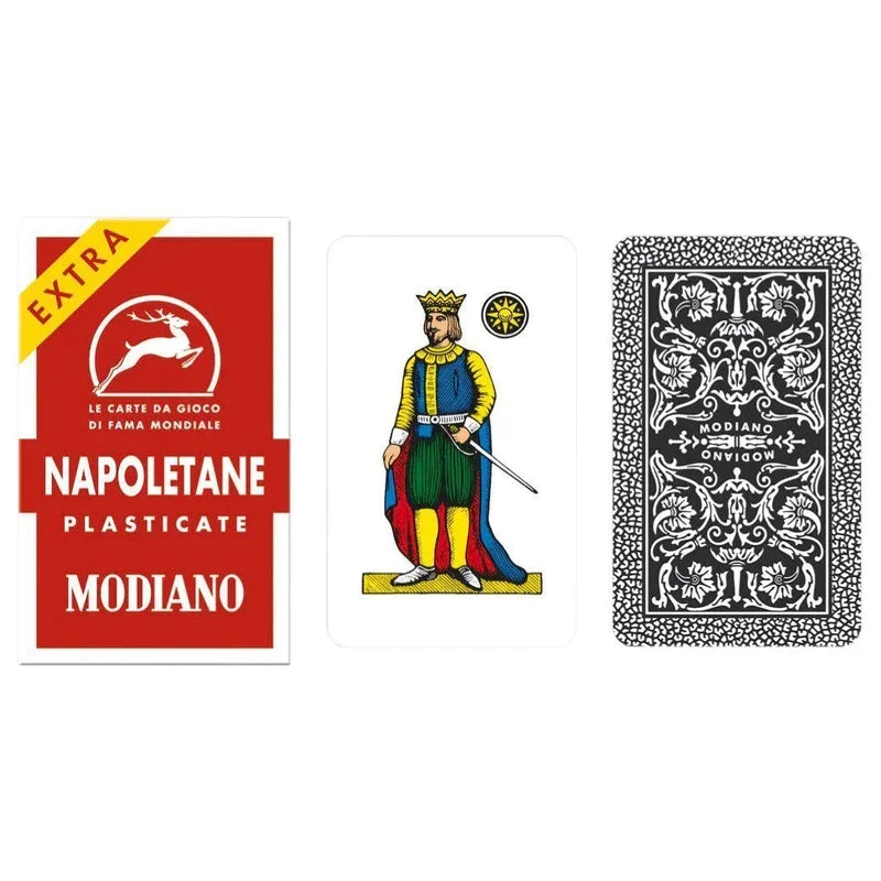 Modiano 97/25 Italian Napoletane Red Playing Cards