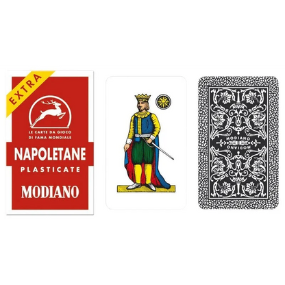 Modiano 97/25 Italian Napoletane Red Playing Cards