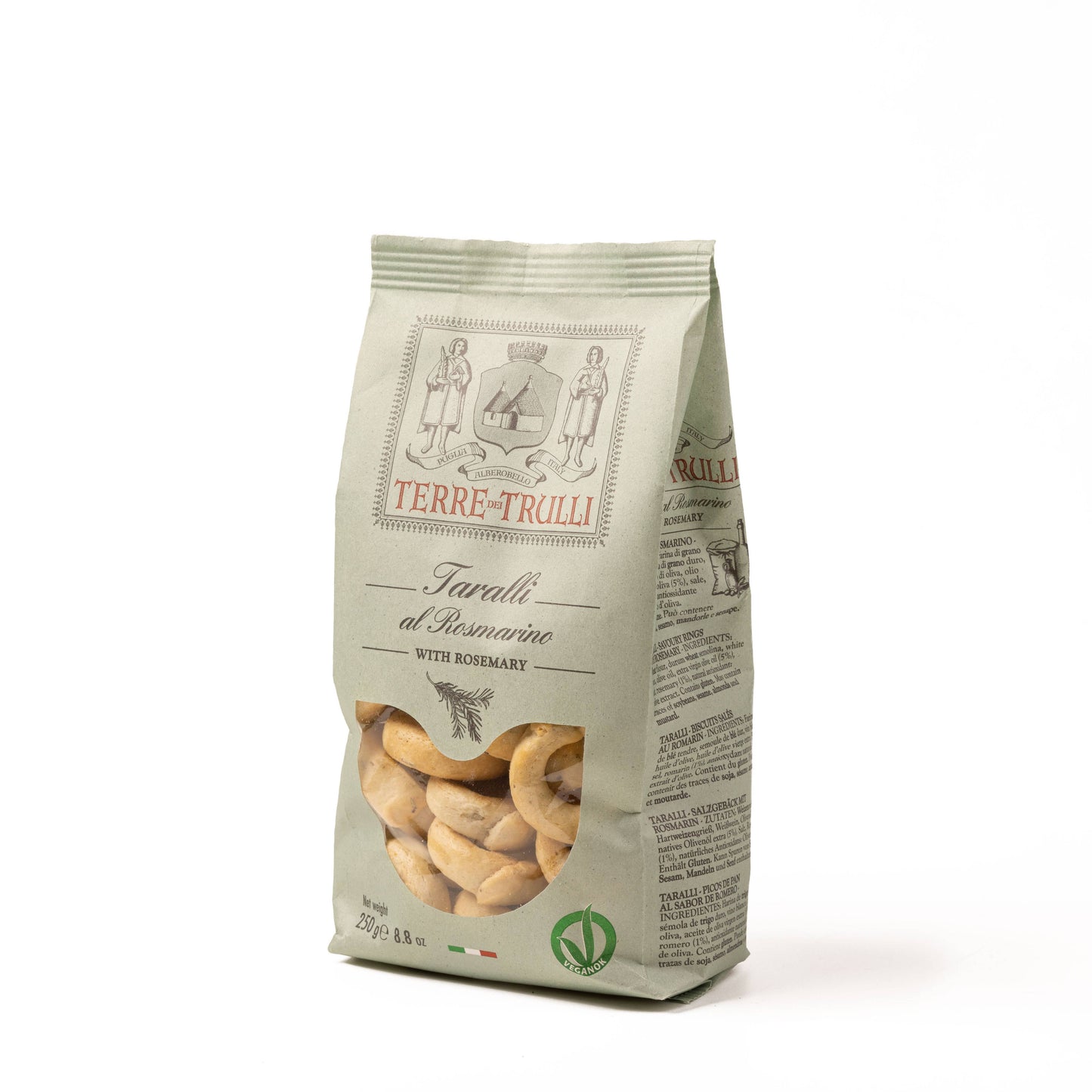Pugliesi Taralli with Rosemary 250g - Made in Italy