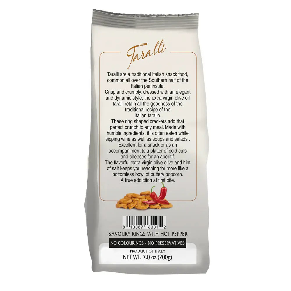 Mantova Taralli with Hot Pepper, 7 oz.