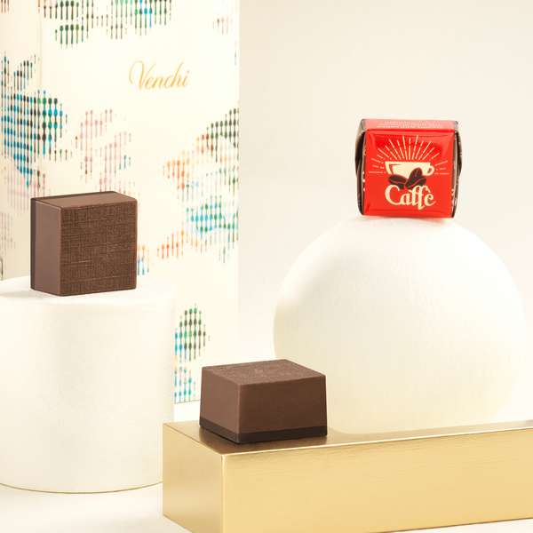 7-Blend Espresso Dark Chocolate Cube - Italian Gourmet Candy