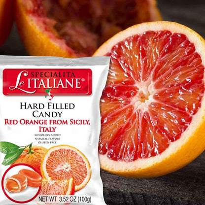 Le Specialità Italiane Candy with Red Orange, 3.52 oz.