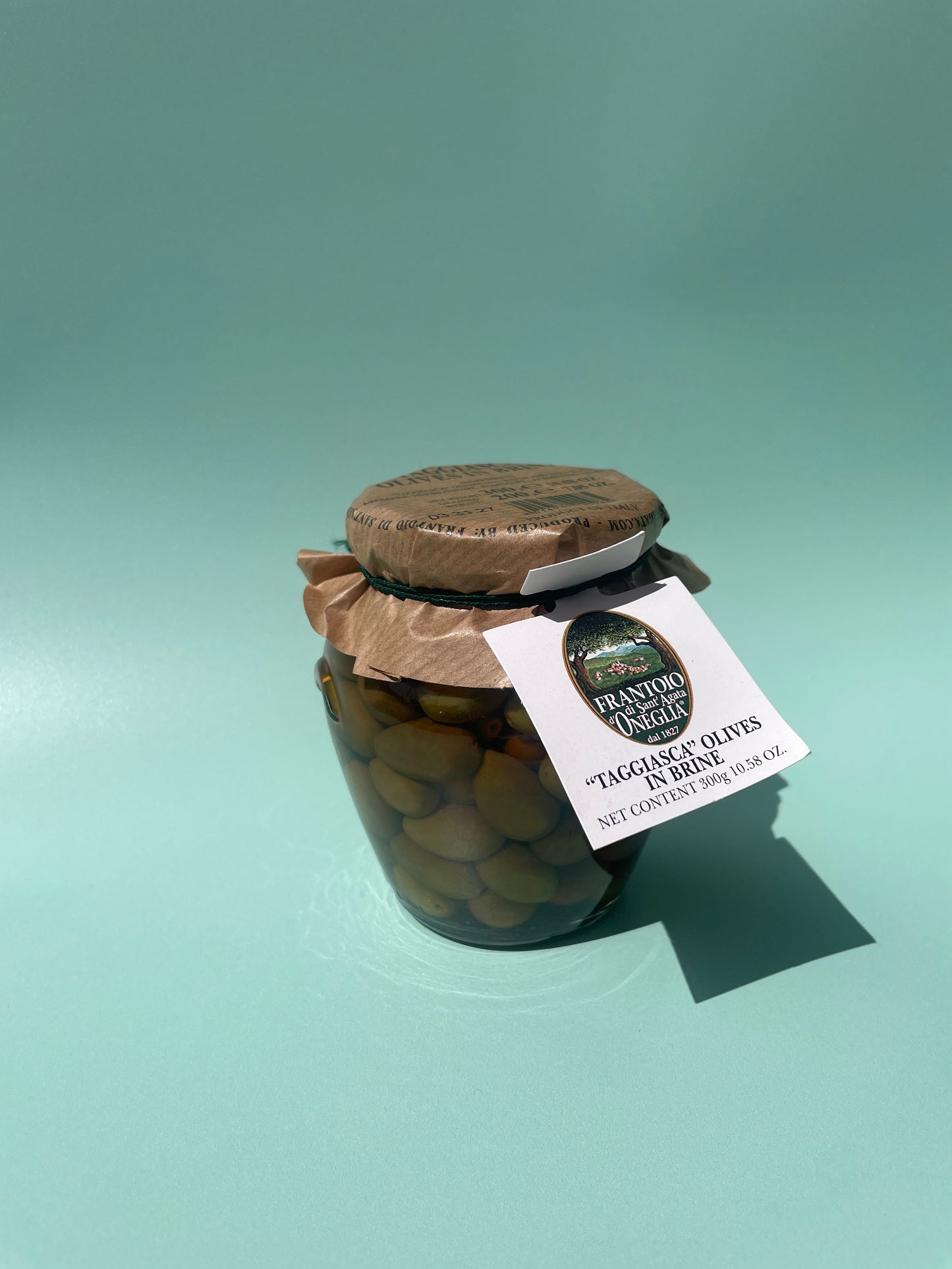 Frantoio Taggiasca olives in brine