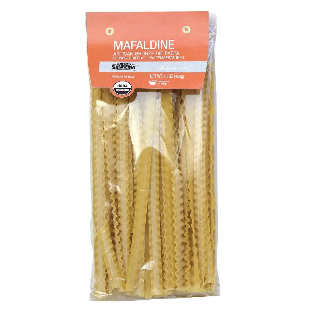 Co. Sanremo Organic Artisan Mafaldine, 1 lb.