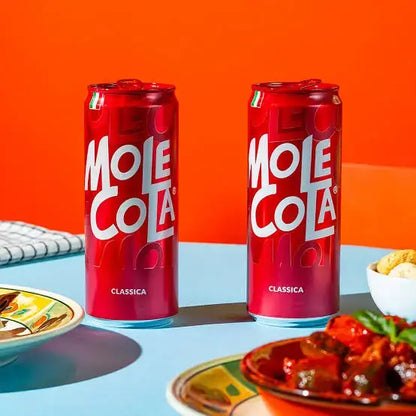 4-Pack Molecola 100% Italian Cola Cans, 11.15 fl oz (330 ml)