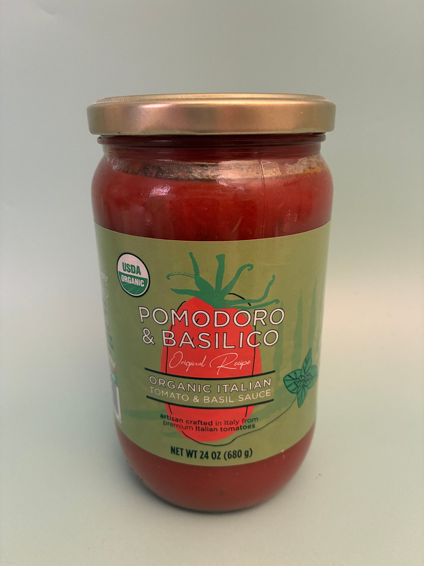 Pomodoro e Basilico organic tomato and basil sauce