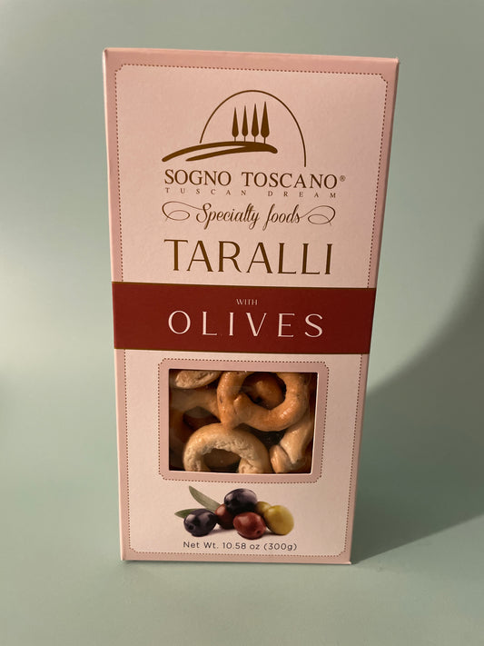 Sogno Toscano olives taralli