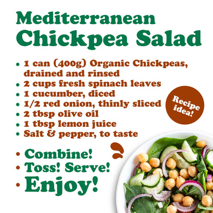 Organic Canned Chickpeas, 14 oz (Pack of 12)