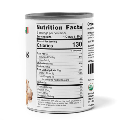 Organic Canned Chickpeas, 14 oz (Pack of 12)