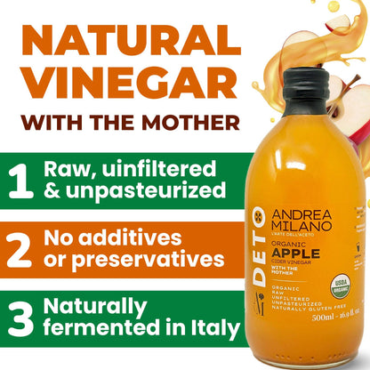 Andrea Milano Organic Apple Cider Vinegar – by Food to Live