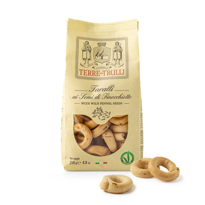 Pugliesi Taralli with Fennel Seeds 250g - Made in Italy
