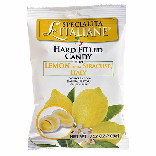 Le Specialità Italiane Hard Candy with Lemon, 3.52 oz.