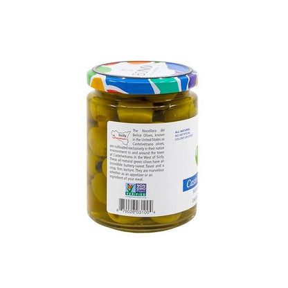 Bono Castelvetrano Sicilian Pitted Natural Green Olives