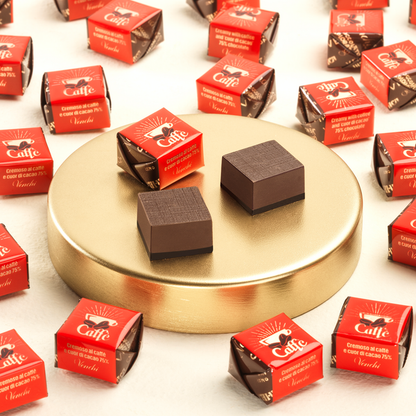 7-Blend Espresso Dark Chocolate Cube - Italian Gourmet Candy